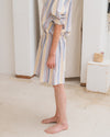 BASERANGE French-made organic cotton striped shorts (BAS-SHST-PO-SU25-MARTINIQUE STRIPE)